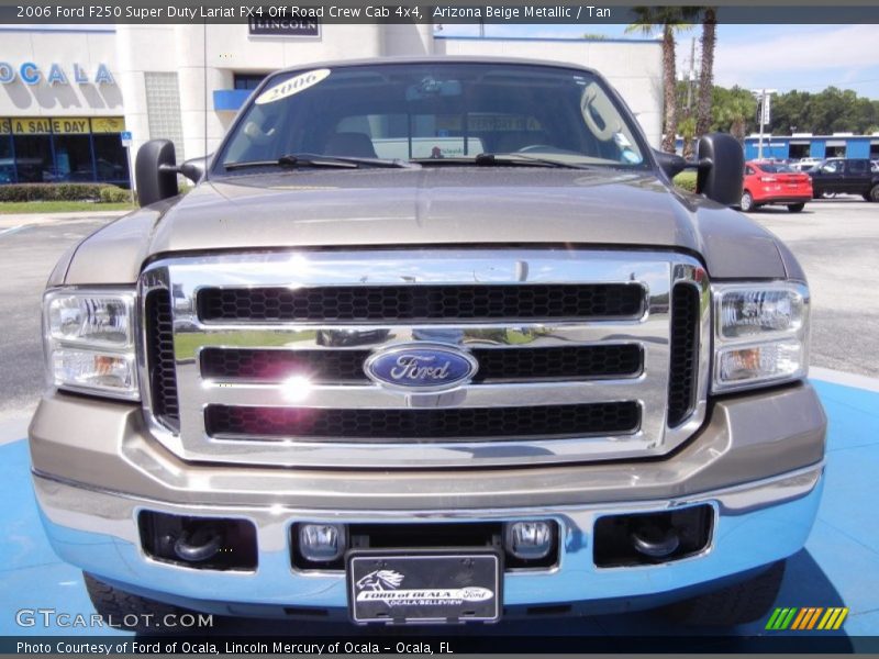Arizona Beige Metallic / Tan 2006 Ford F250 Super Duty Lariat FX4 Off Road Crew Cab 4x4