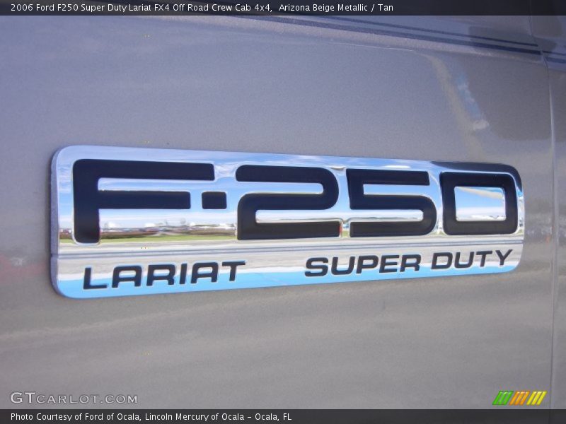 Arizona Beige Metallic / Tan 2006 Ford F250 Super Duty Lariat FX4 Off Road Crew Cab 4x4