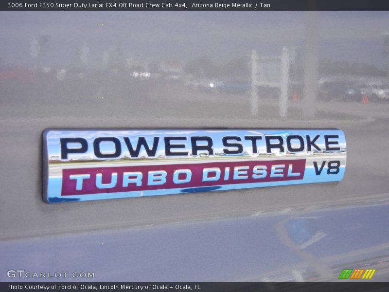 Arizona Beige Metallic / Tan 2006 Ford F250 Super Duty Lariat FX4 Off Road Crew Cab 4x4