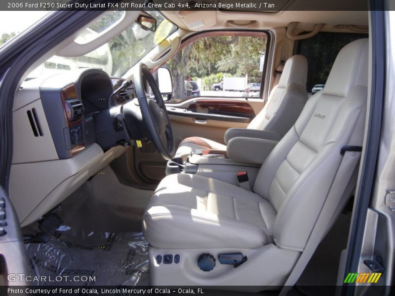 Arizona Beige Metallic / Tan 2006 Ford F250 Super Duty Lariat FX4 Off Road Crew Cab 4x4