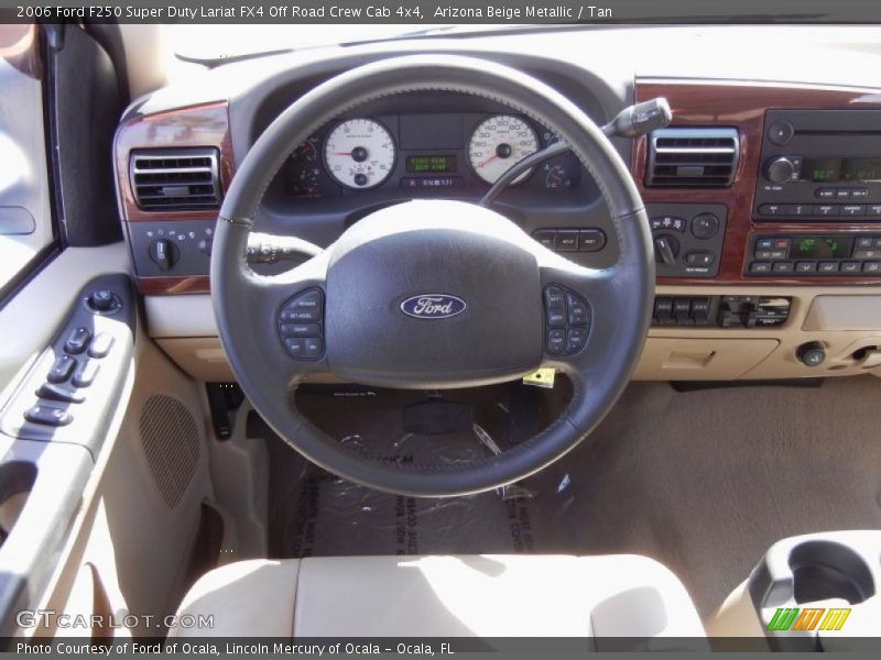 Arizona Beige Metallic / Tan 2006 Ford F250 Super Duty Lariat FX4 Off Road Crew Cab 4x4