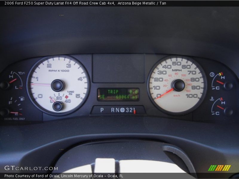 Arizona Beige Metallic / Tan 2006 Ford F250 Super Duty Lariat FX4 Off Road Crew Cab 4x4