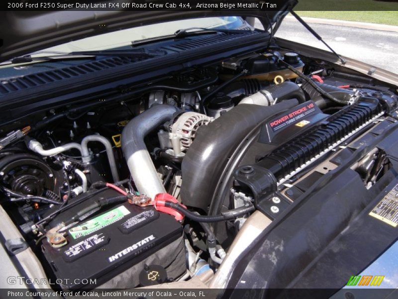 Arizona Beige Metallic / Tan 2006 Ford F250 Super Duty Lariat FX4 Off Road Crew Cab 4x4