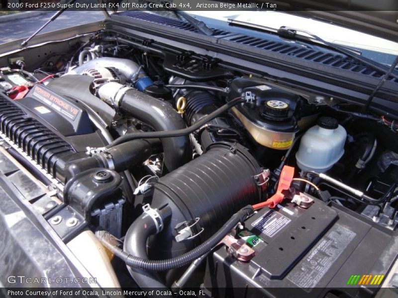 Arizona Beige Metallic / Tan 2006 Ford F250 Super Duty Lariat FX4 Off Road Crew Cab 4x4