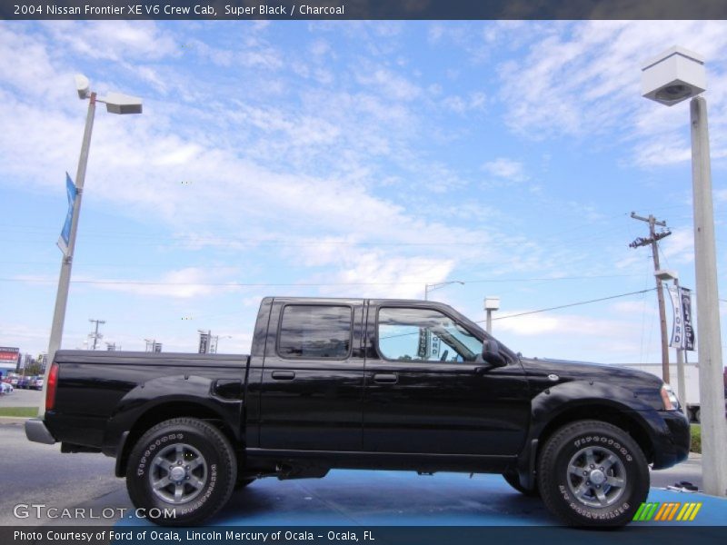 Super Black / Charcoal 2004 Nissan Frontier XE V6 Crew Cab