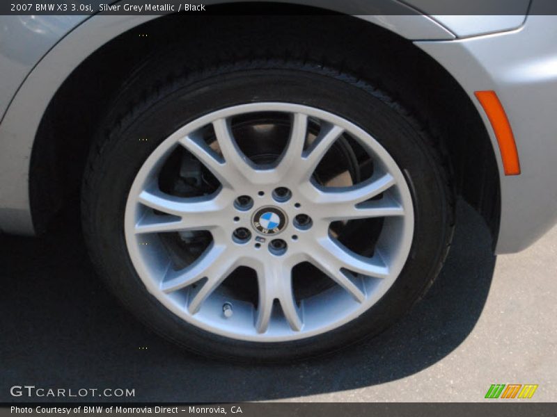 Silver Grey Metallic / Black 2007 BMW X3 3.0si