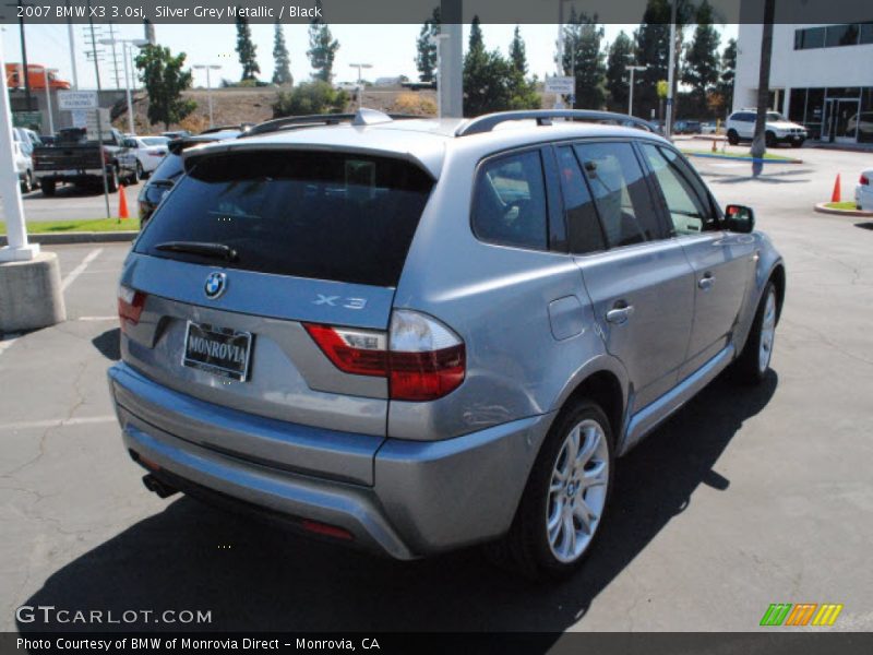 Silver Grey Metallic / Black 2007 BMW X3 3.0si