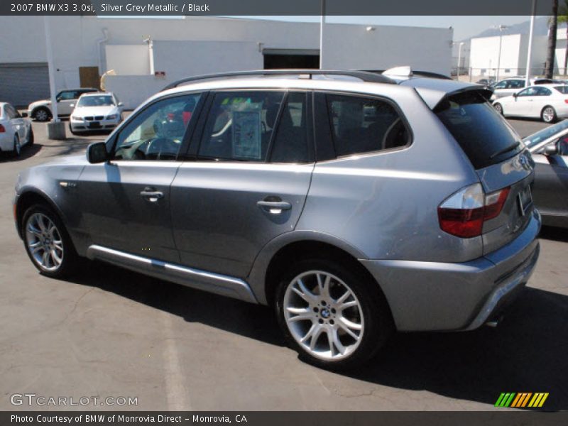 Silver Grey Metallic / Black 2007 BMW X3 3.0si
