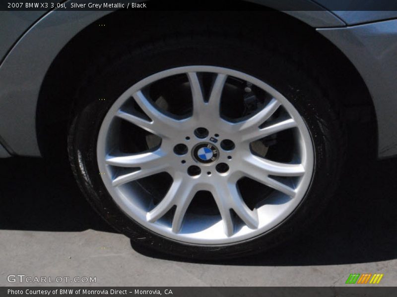 Silver Grey Metallic / Black 2007 BMW X3 3.0si