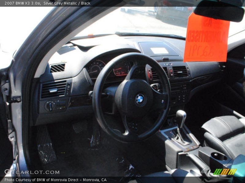 Silver Grey Metallic / Black 2007 BMW X3 3.0si