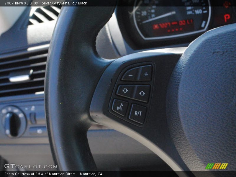 Silver Grey Metallic / Black 2007 BMW X3 3.0si