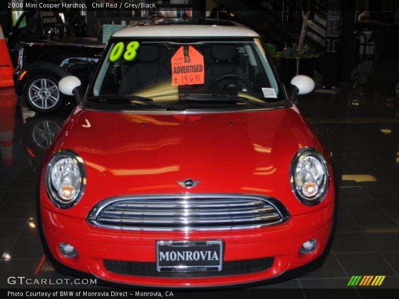 Chili Red / Grey/Black 2008 Mini Cooper Hardtop