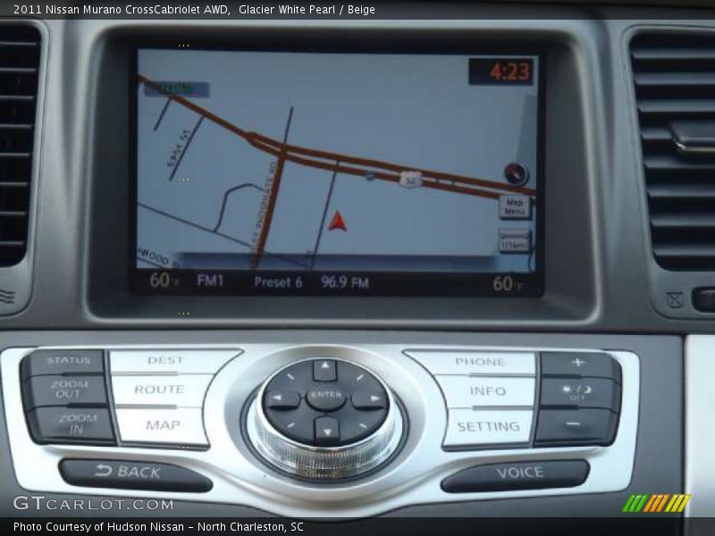 Glacier White Pearl / Beige 2011 Nissan Murano CrossCabriolet AWD