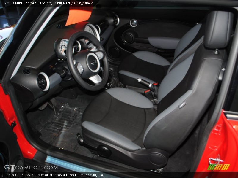 Chili Red / Grey/Black 2008 Mini Cooper Hardtop