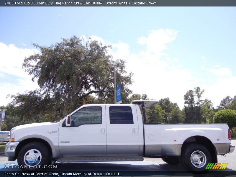 Oxford White / Castano Brown 2003 Ford F350 Super Duty King Ranch Crew Cab Dually