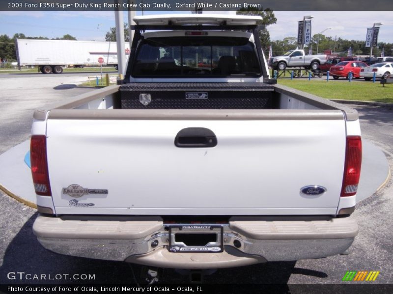 Oxford White / Castano Brown 2003 Ford F350 Super Duty King Ranch Crew Cab Dually