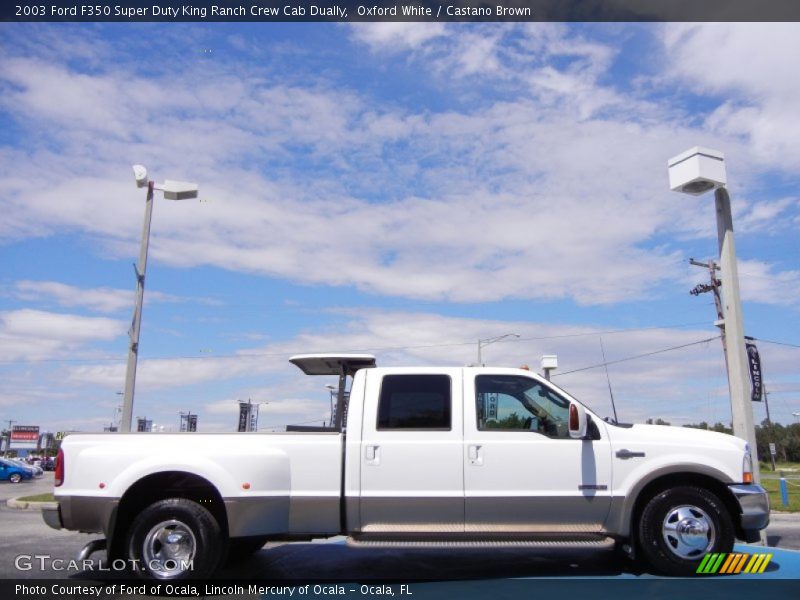 Oxford White / Castano Brown 2003 Ford F350 Super Duty King Ranch Crew Cab Dually
