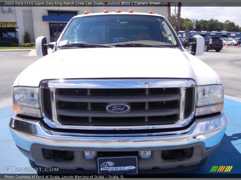Oxford White / Castano Brown 2003 Ford F350 Super Duty King Ranch Crew Cab Dually