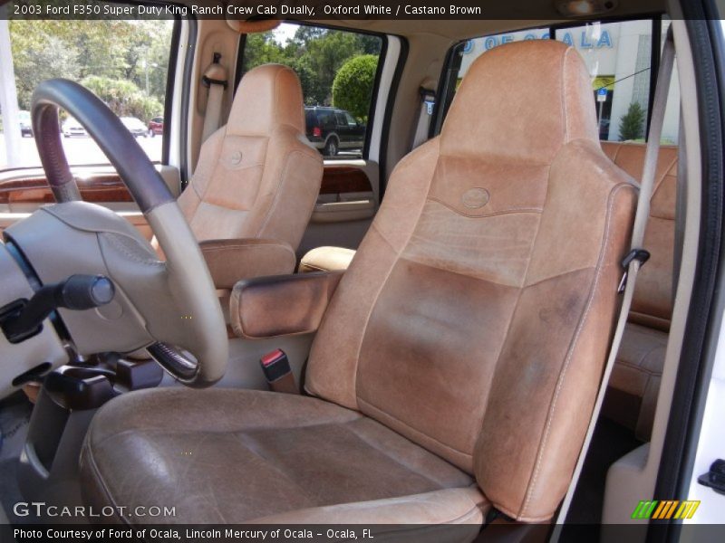  2003 F350 Super Duty King Ranch Crew Cab Dually Castano Brown Interior