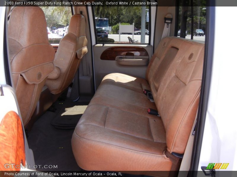  2003 F350 Super Duty King Ranch Crew Cab Dually Castano Brown Interior