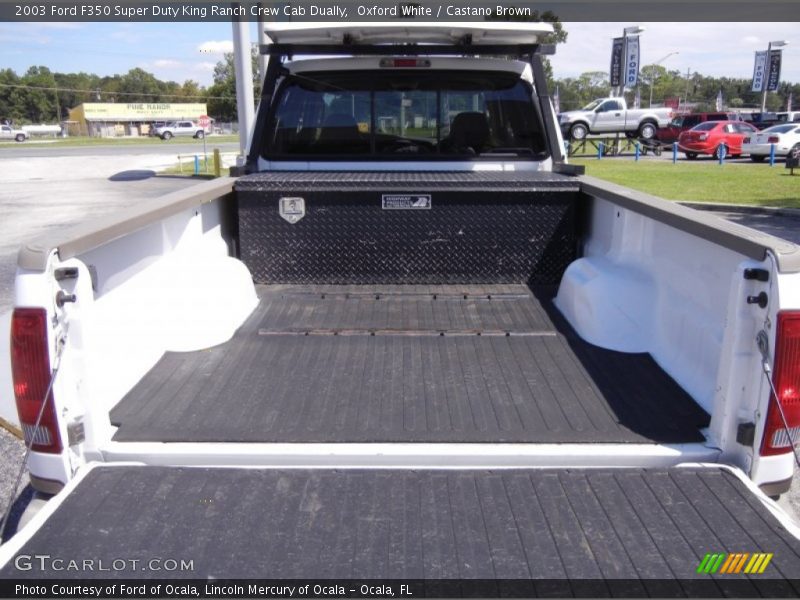 Oxford White / Castano Brown 2003 Ford F350 Super Duty King Ranch Crew Cab Dually