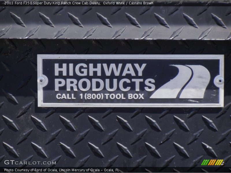 Oxford White / Castano Brown 2003 Ford F350 Super Duty King Ranch Crew Cab Dually