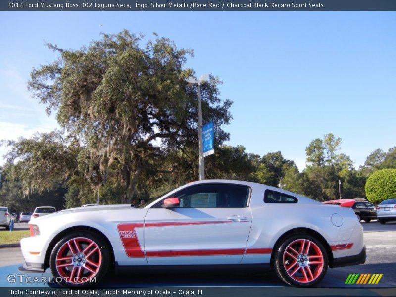  2012 Mustang Boss 302 Laguna Seca Ingot Silver Metallic/Race Red