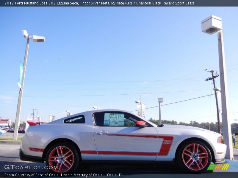  2012 Mustang Boss 302 Laguna Seca Ingot Silver Metallic/Race Red