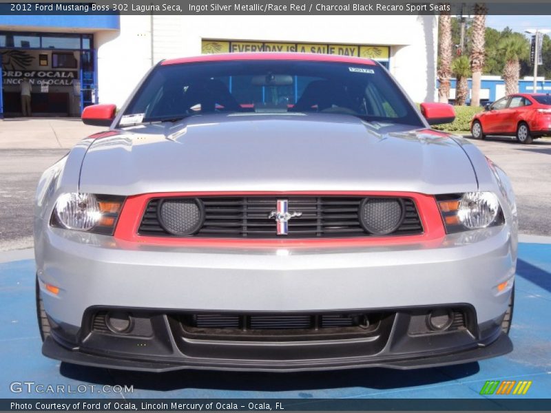  2012 Mustang Boss 302 Laguna Seca Ingot Silver Metallic/Race Red