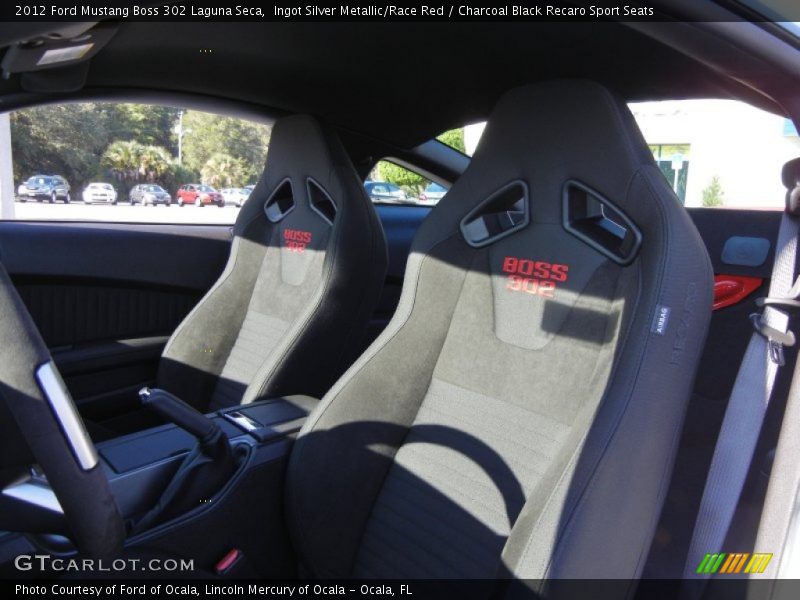  2012 Mustang Boss 302 Laguna Seca Charcoal Black Recaro Sport Seats Interior