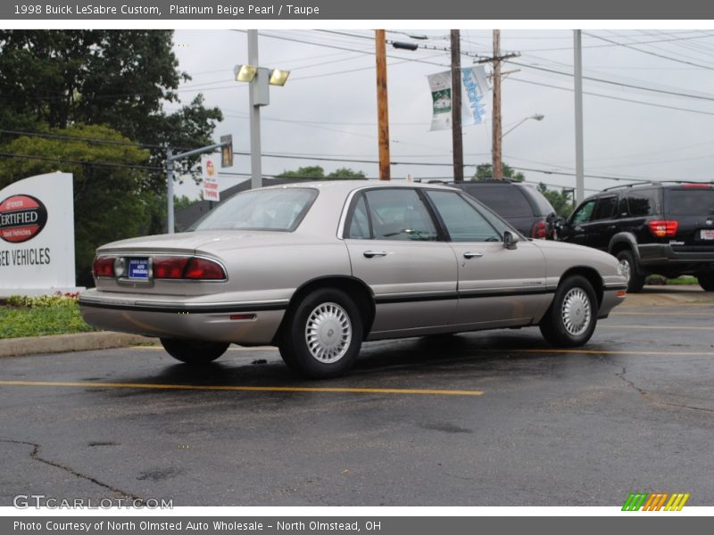 Platinum Beige Pearl / Taupe 1998 Buick LeSabre Custom