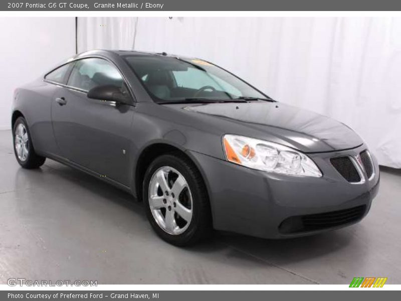 Granite Metallic / Ebony 2007 Pontiac G6 GT Coupe