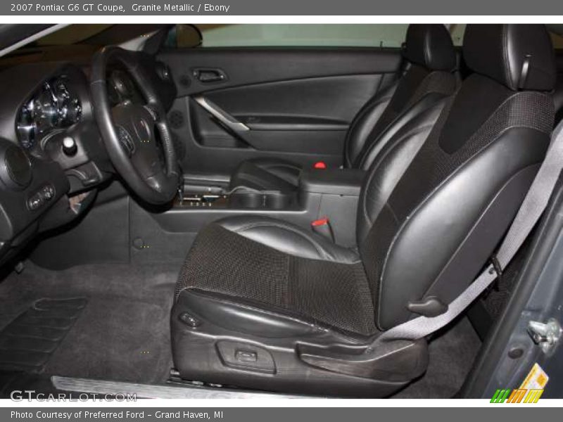 Granite Metallic / Ebony 2007 Pontiac G6 GT Coupe