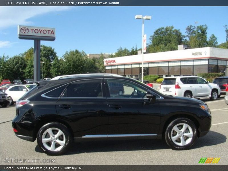 Obsidian Black / Parchment/Brown Walnut 2010 Lexus RX 350 AWD