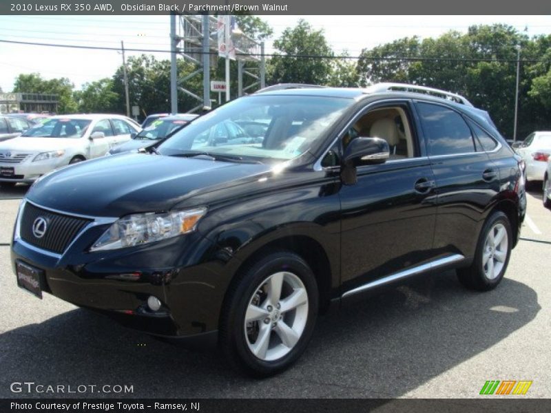 Obsidian Black / Parchment/Brown Walnut 2010 Lexus RX 350 AWD