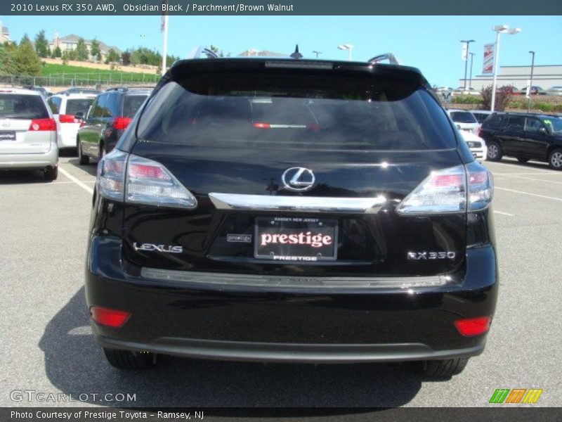 Obsidian Black / Parchment/Brown Walnut 2010 Lexus RX 350 AWD