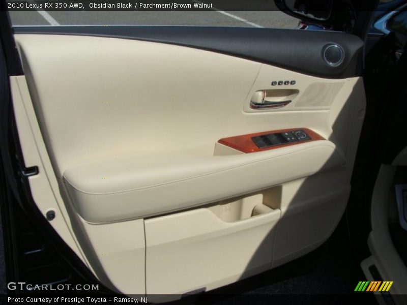 Obsidian Black / Parchment/Brown Walnut 2010 Lexus RX 350 AWD
