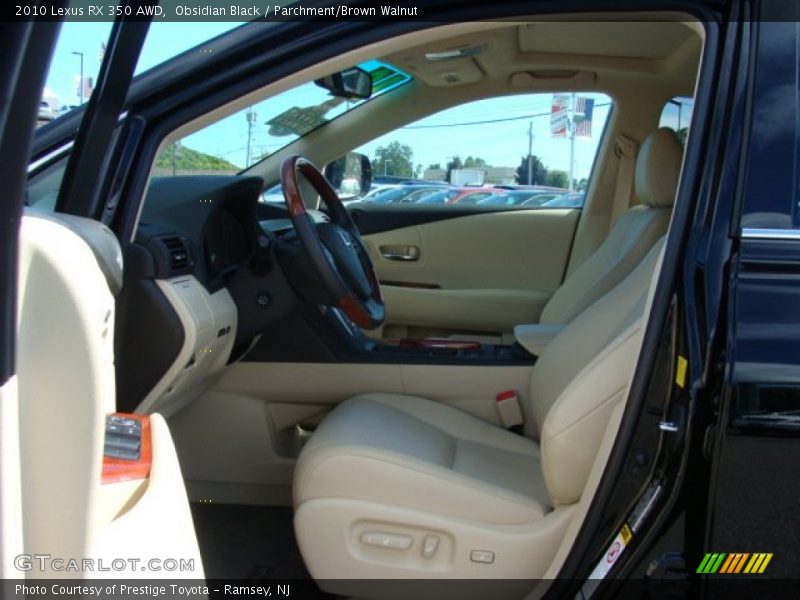 Obsidian Black / Parchment/Brown Walnut 2010 Lexus RX 350 AWD