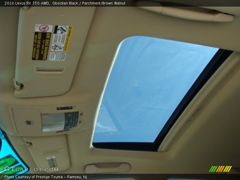 Obsidian Black / Parchment/Brown Walnut 2010 Lexus RX 350 AWD