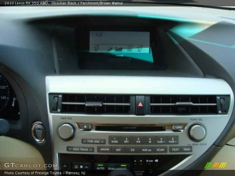 Obsidian Black / Parchment/Brown Walnut 2010 Lexus RX 350 AWD