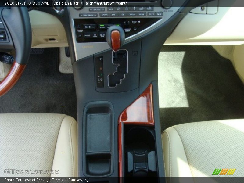 Obsidian Black / Parchment/Brown Walnut 2010 Lexus RX 350 AWD