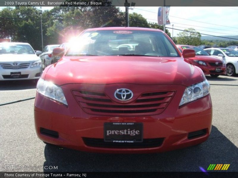 Barcelona Red Metallic / Bisque 2009 Toyota Camry LE