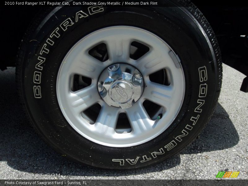 Dark Shadow Grey Metallic / Medium Dark Flint 2010 Ford Ranger XLT Regular Cab