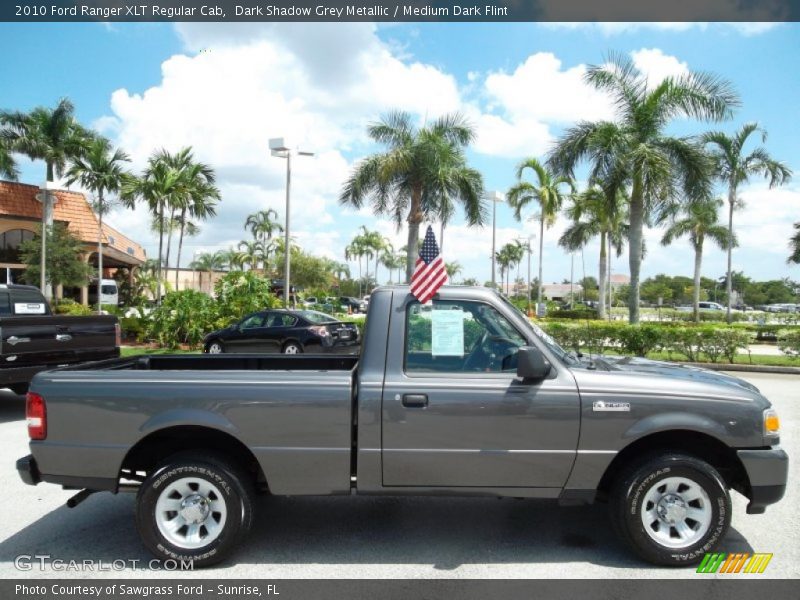 Dark Shadow Grey Metallic / Medium Dark Flint 2010 Ford Ranger XLT Regular Cab