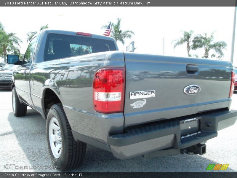 Dark Shadow Grey Metallic / Medium Dark Flint 2010 Ford Ranger XLT Regular Cab