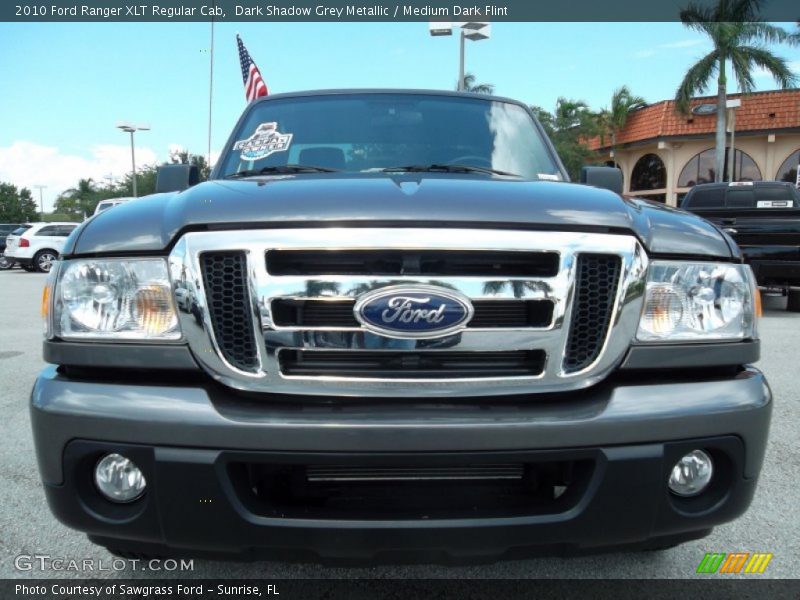 Dark Shadow Grey Metallic / Medium Dark Flint 2010 Ford Ranger XLT Regular Cab