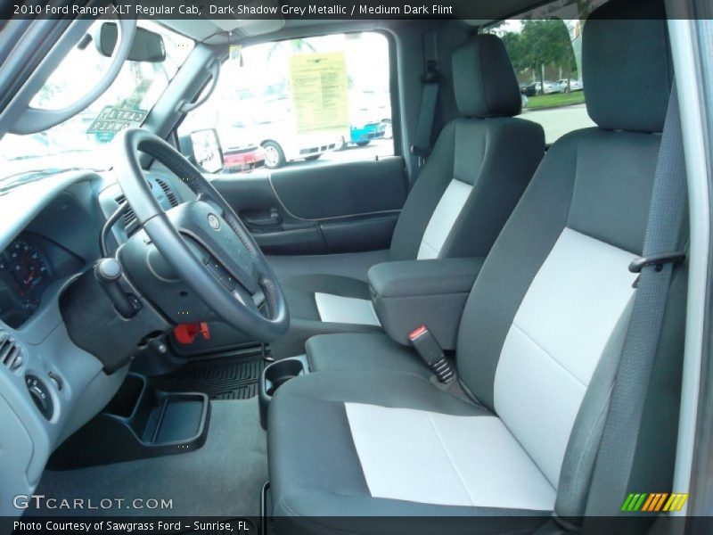 Dark Shadow Grey Metallic / Medium Dark Flint 2010 Ford Ranger XLT Regular Cab