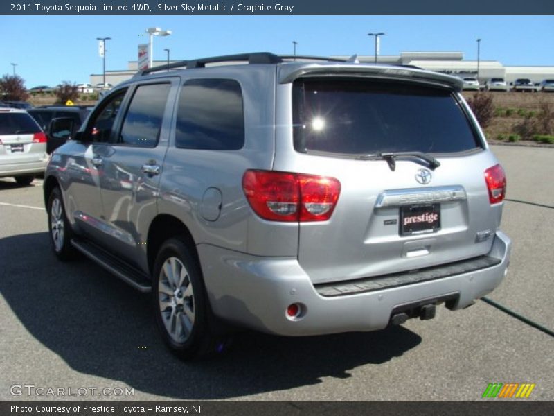 Silver Sky Metallic / Graphite Gray 2011 Toyota Sequoia Limited 4WD