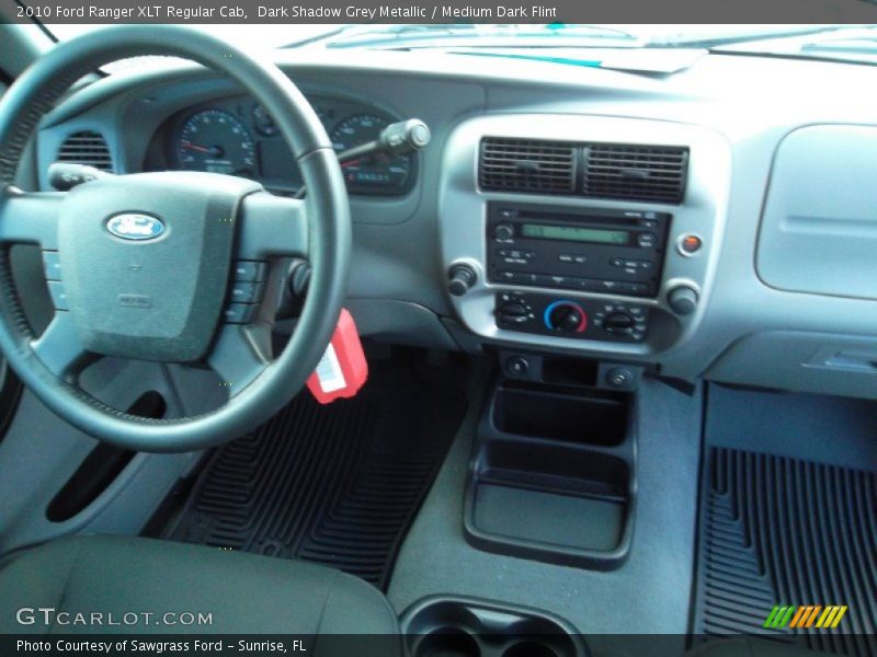 Dark Shadow Grey Metallic / Medium Dark Flint 2010 Ford Ranger XLT Regular Cab