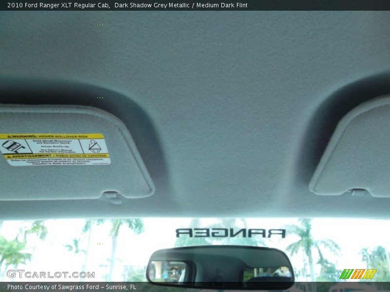 Dark Shadow Grey Metallic / Medium Dark Flint 2010 Ford Ranger XLT Regular Cab
